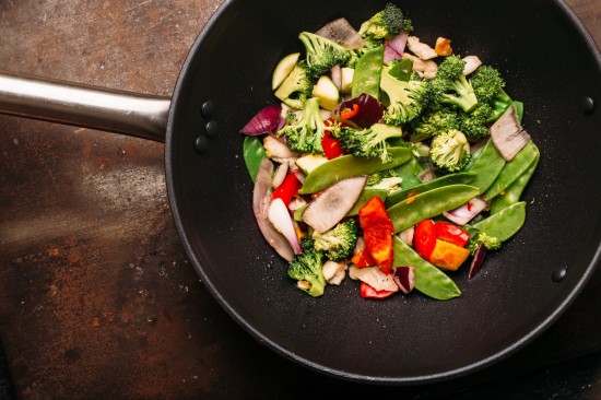 Groentesalade uit de wok